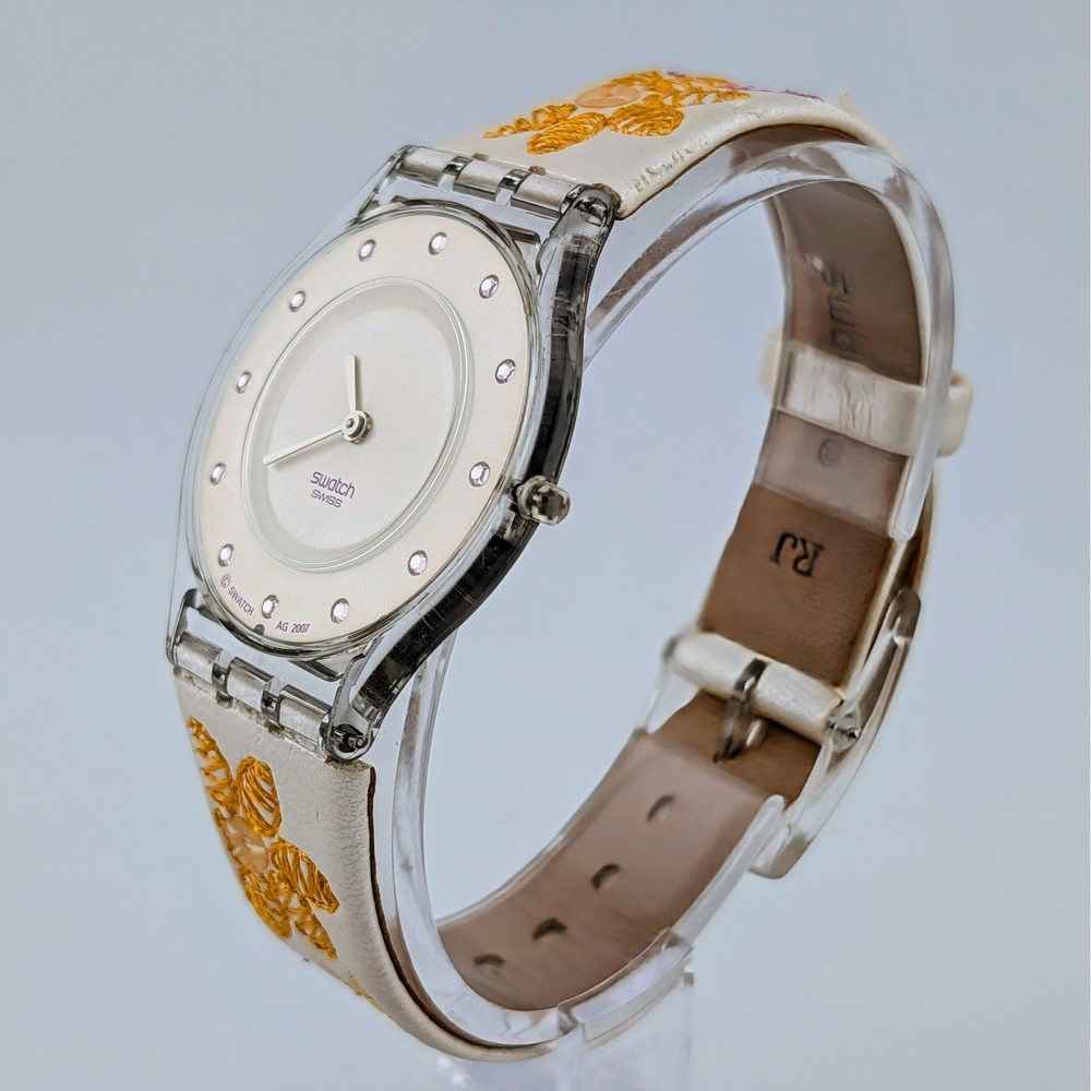 2007 Swatch Skin Madre Mia Special Mother's Day Release Watch Original Pouch View 6